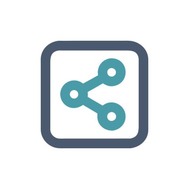 bağlantı vektörü renk simgesi