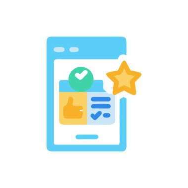 İşaret simgesi vektörünü kontrol et. düz renk işareti.