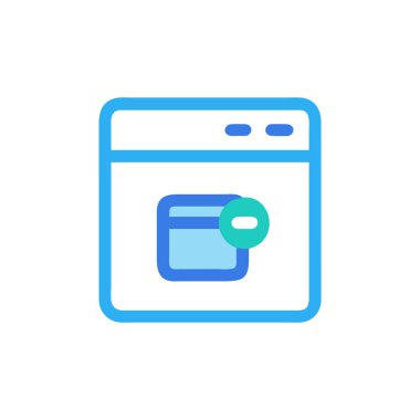 Çevrimiçi Ödeme simgesi vektörü. Logotype