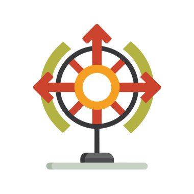 Hedef renkli vektör simgesi