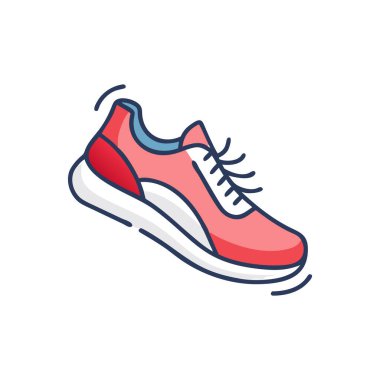 Spor ayakkabı ayakkabı vektör çizim