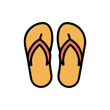 flip flops simge vektör illüstrasyon grafik tasarımı