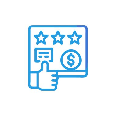 derecelendirme simgesi, ince çizgi izole edilmiş, taslak vektör tasarım sembolü, ana konsept sembolü, beyaz arkaplan üzerinde düzenlenebilir vuruş.