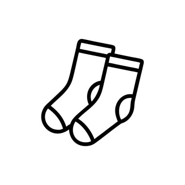 Çorapların modern simgesinin vektör çizimi