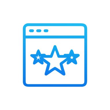 yıldız simgesi, yıldız simgesi vektörü, düz tasarım