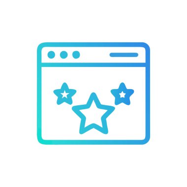 yıldız simgesi vektör illüstrasyonu