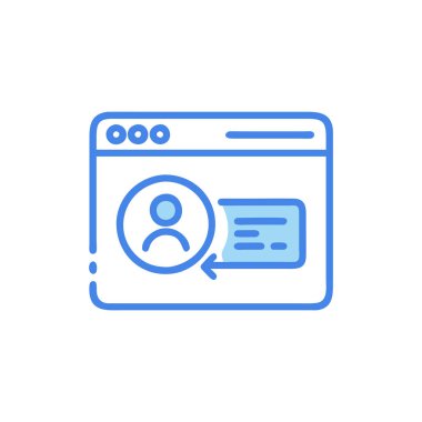 Vektör olarak tarayıcı simgesi. Logotype