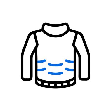 Vektör yeleği Simgesi illüstrasyonu