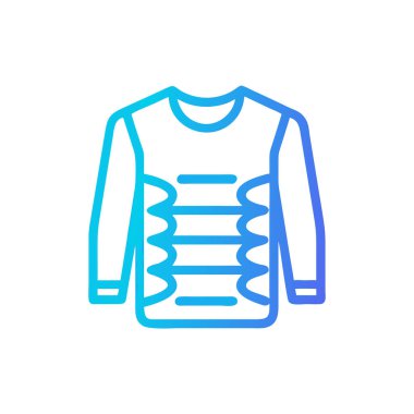 Erkek giyimi ikon vektörü. Ağ için izole kontur işareti