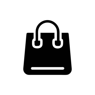 Çanta simgesinin vektör illüstrasyonu