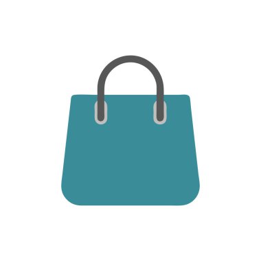 Alışveriş poşeti simgesi vektör illüstrasyon grafik tasarımı