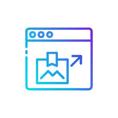 Vektör olarak web sitesi simgesi. Logotype