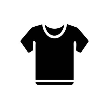 beyaz arkaplanda tshirt simgesi.