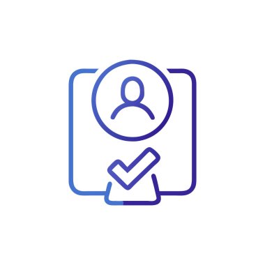 Vektör olarak kullanıcı simgesi. Logotype - Doodle