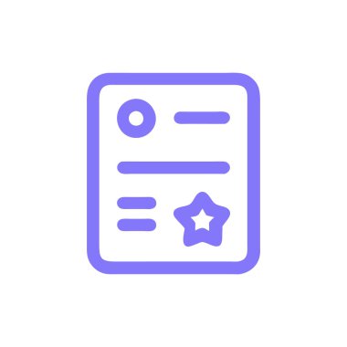 belge simgesi vektör illüstrasyonu