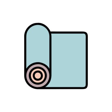 vektör ince çizgi simgesini yuvarla