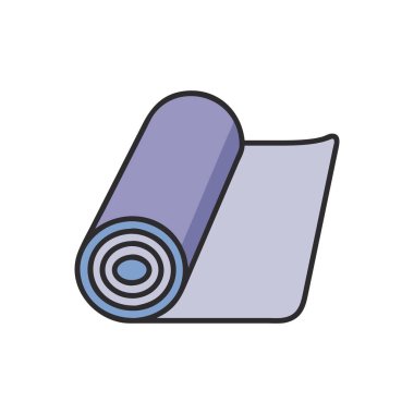 kağıt simgesi rulosu, vektör