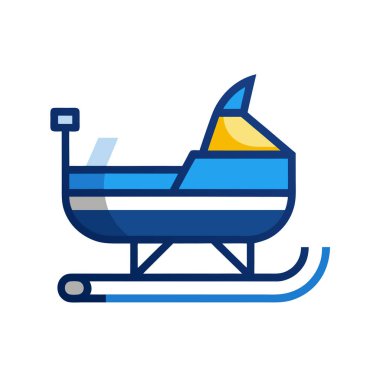 Tekne ikonu. Basit düz vektör çizimi. beyaz üzerine izole