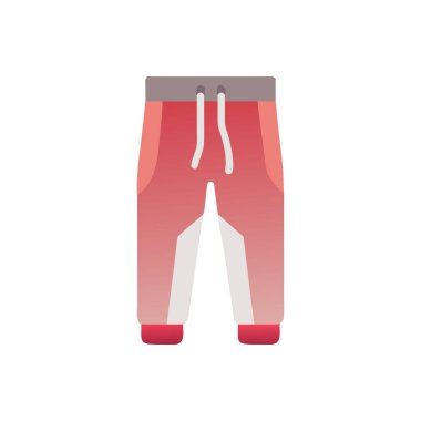 pantolon düz simgesi, vektör illüstrasyonu