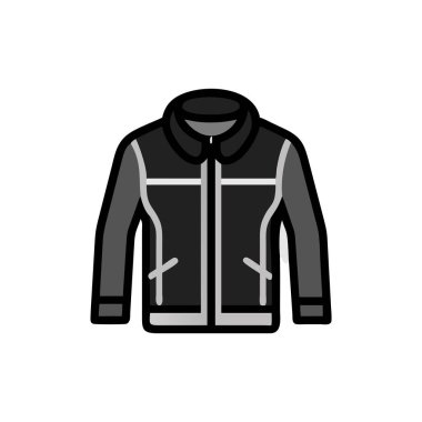 kış ceket vektör simgesi