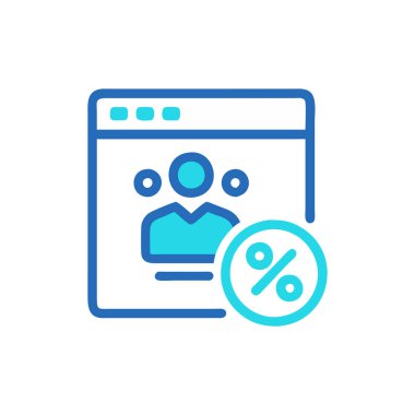 Çevrimiçi alışveriş hattı simgesi konsepti. Alışveriş vektörü gösterimi, işareti, sembolü