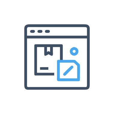 Web vektör çizgisi simgesi, web sitesi, konsept simgesi, web işareti, felçler ve mobil simge