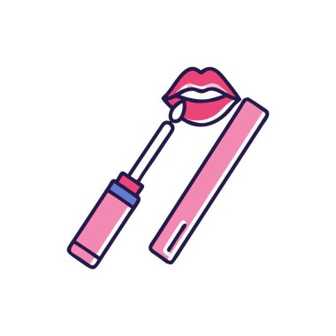 renk ruj vektör çizgisi simgesi