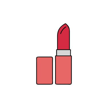 lipstick vector flat color icon