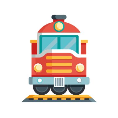 Tren ikonu. vektör illüstrasyonu