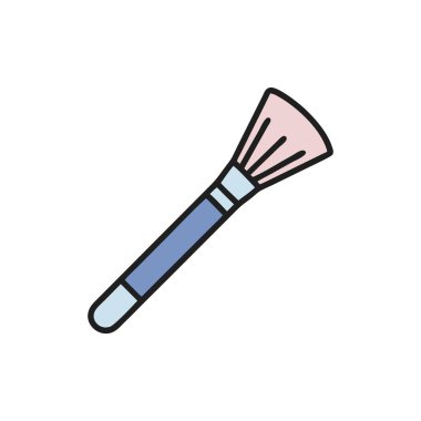 Şeffaf bir arkaplanda fırça vektör çizimi. Birinci kalite semboller. Konsept ve grafik tasarımı için vuruş simgesi.