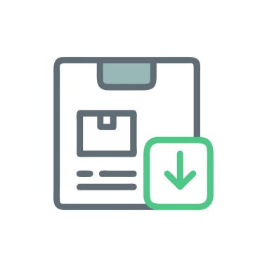 dosya vektör renk çizgisi simgesi