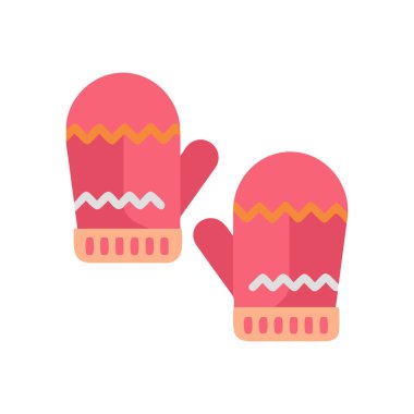 eldiven renk simgesi, basit vektör illüstrasyonu