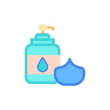 Su vektör içinde ikon bırakır. logotype