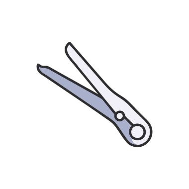 makas araç satırı ve biçim ikon vektör tasarımı