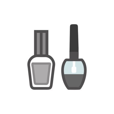 Beyaz arkaplanda düz oje simgesi