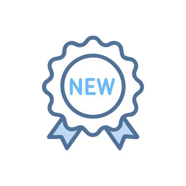 rozet vektörü ince çizgi simgesi