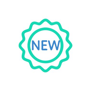 yeni rozet, vektör illüstrasyonu