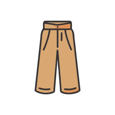 Pantolonun vektör çizimi