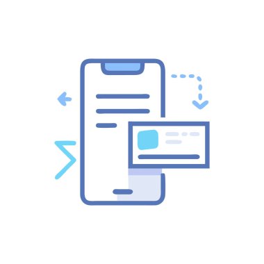 Vektör olarak ağ geliştirme simgesi. tip - tip