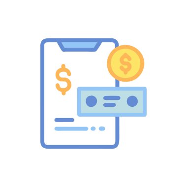 Ödeme simgesi vektörde. Logotype