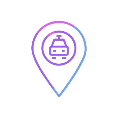 Modern harita simgesinin vektör illüstrasyonu