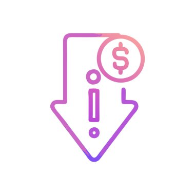 Beyaz arka planda izole edilmiş modaya uygun düz tarzda vektör dolar simgesi. Dolar işareti