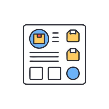 Web ve mobil uygulaması tasarım, belge logo kavramı için beyaz arka plan üzerinde izole belge simge vektör