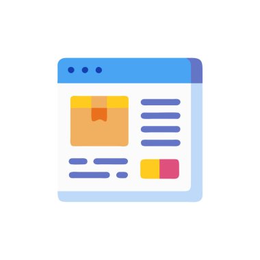 Web simgesi vektör illüstrasyonu