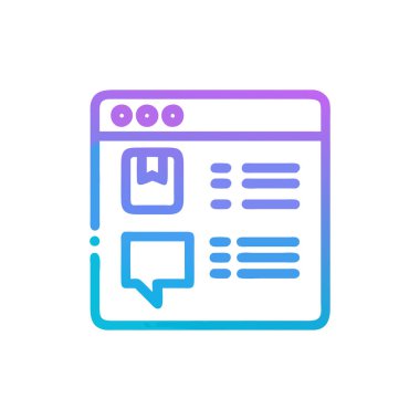 ileti iletisi sohbet balonu vektör çizimi tasarımı