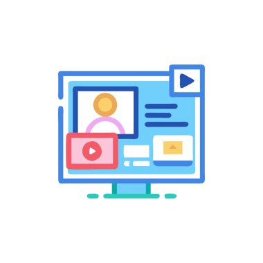 video kamera simgesi tasarım vektörü