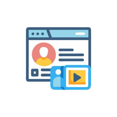 Web simgesi vektör illüstrasyonu