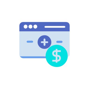 Dolar sembollü dolar simgesi vektör illüstrasyonu