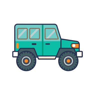 Kamyon ikonu. vektör illüstrasyonu