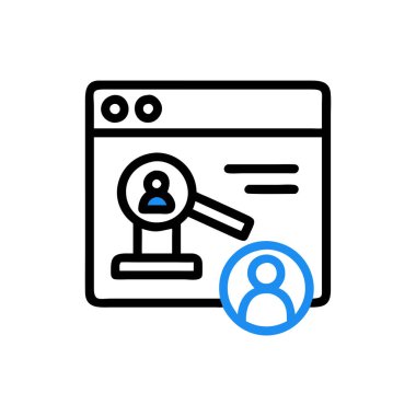 website icon vector. thin line sign. isolated contour symbol illustration